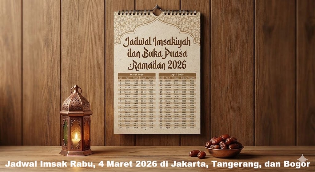 Panduan Ibadah Ramadan: Jadwal Imsak dan Buka Puasa di Jakarta, Tangerang, dan Bogor pada 4 Maret 2026
