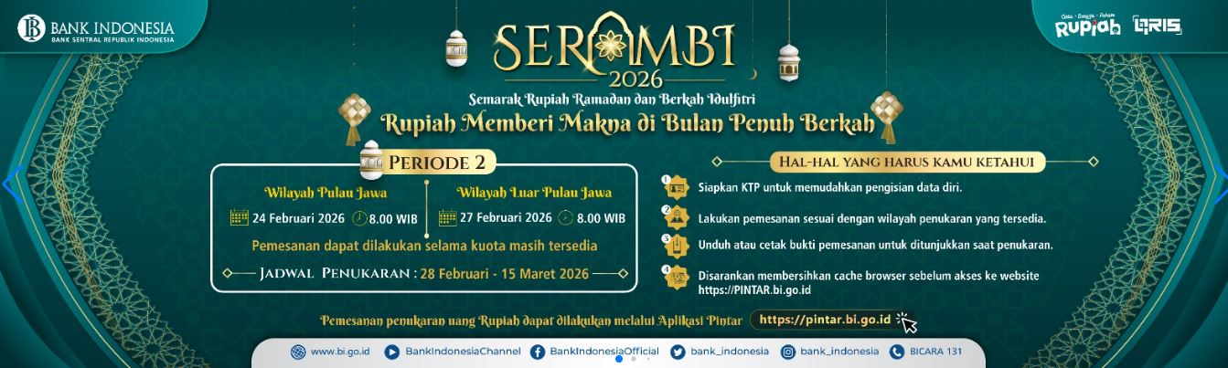 Ingin Tukar Uang Baru Lebaran 2026? Ikuti Cara Daftar di PINTAR BI