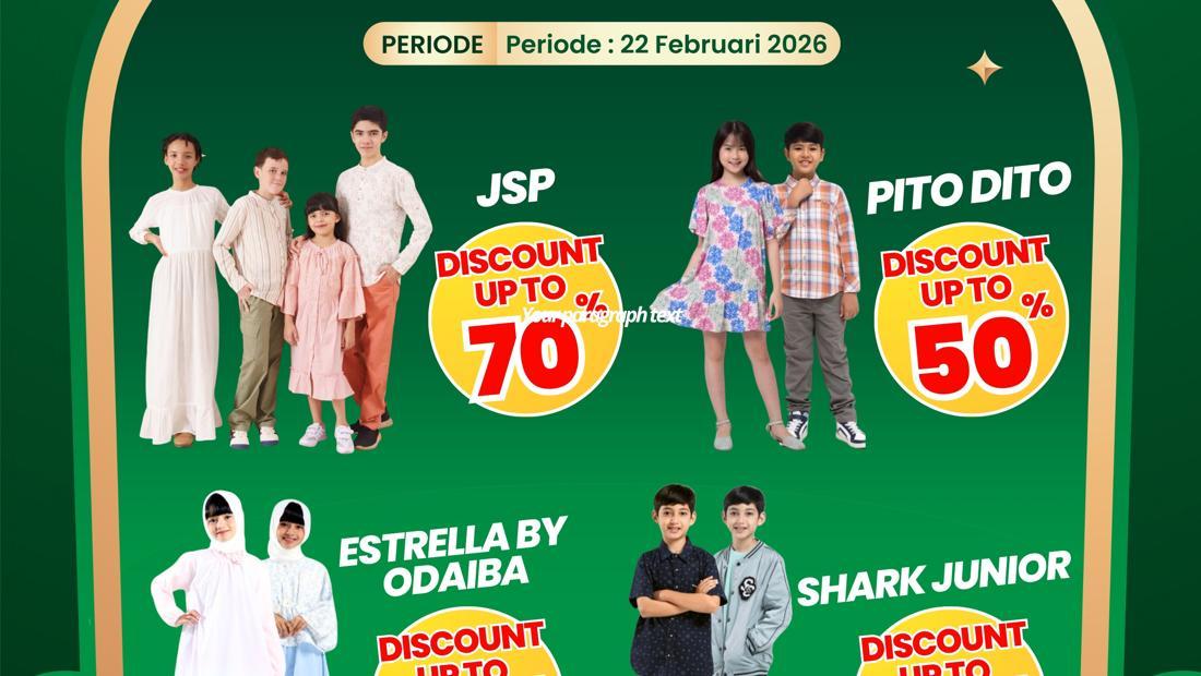 Sambut Lebaran dengan Gaya: Diskon Meriah Baju Anak di Transmart Full Day Sale!