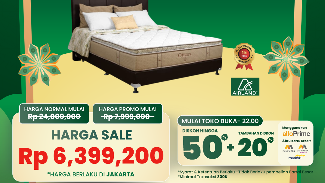 Tidur Nyenyak, Dompet Aman: Diskon Gila-Gilaan Tempat Tidur di Transmart Full Day Sale!