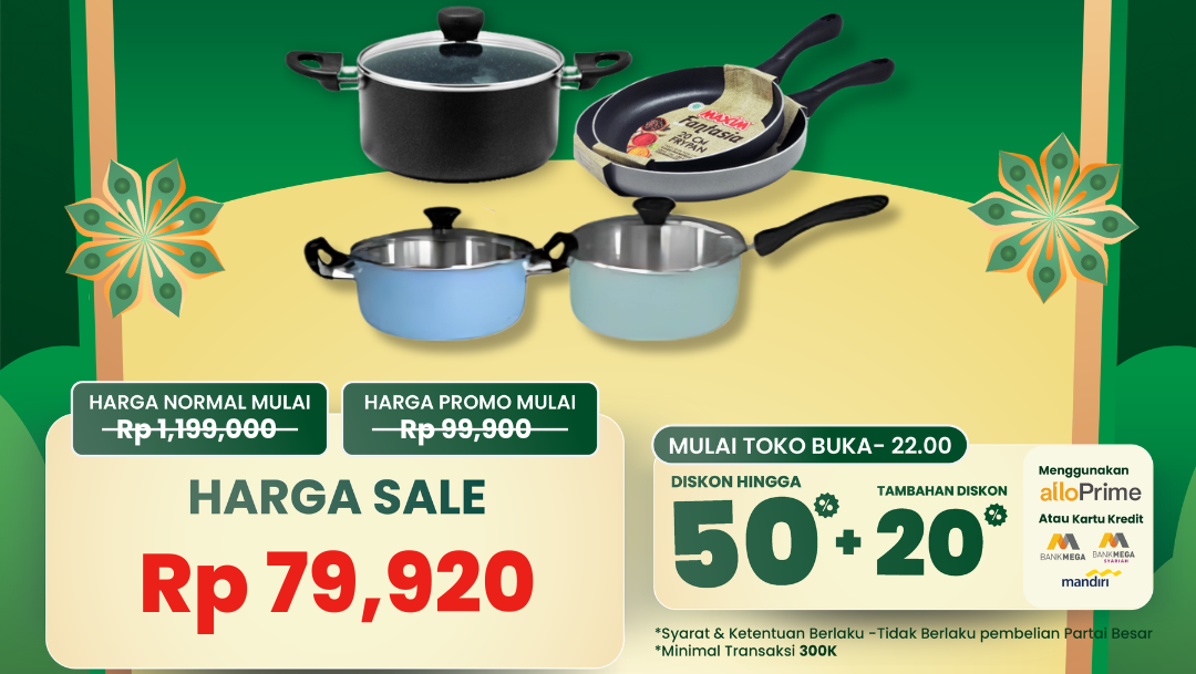 Serbu Diskon Gila-Gilaan! Transmart Full Day Sale Kembali Mengguncang, Perlengkapan Masak Cuma 79 Ribuan!